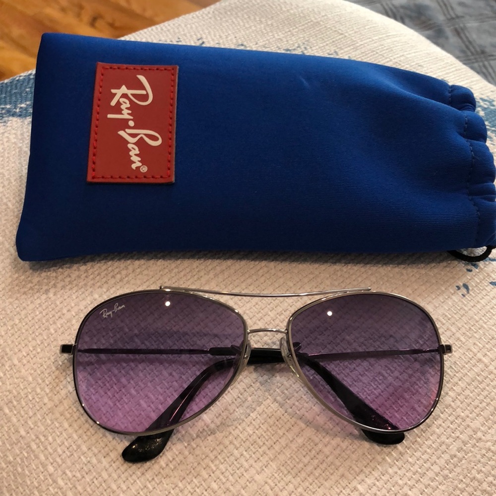 Ray-Ban Jr Kids Aviator Metal Sunglasses